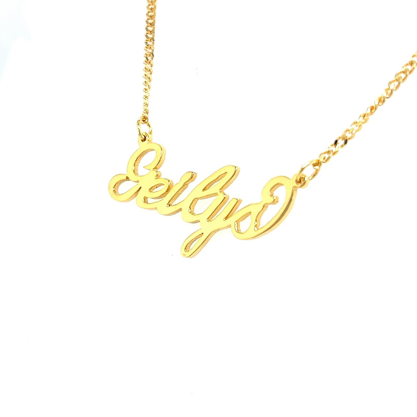 Gold Personalized Name Pendant