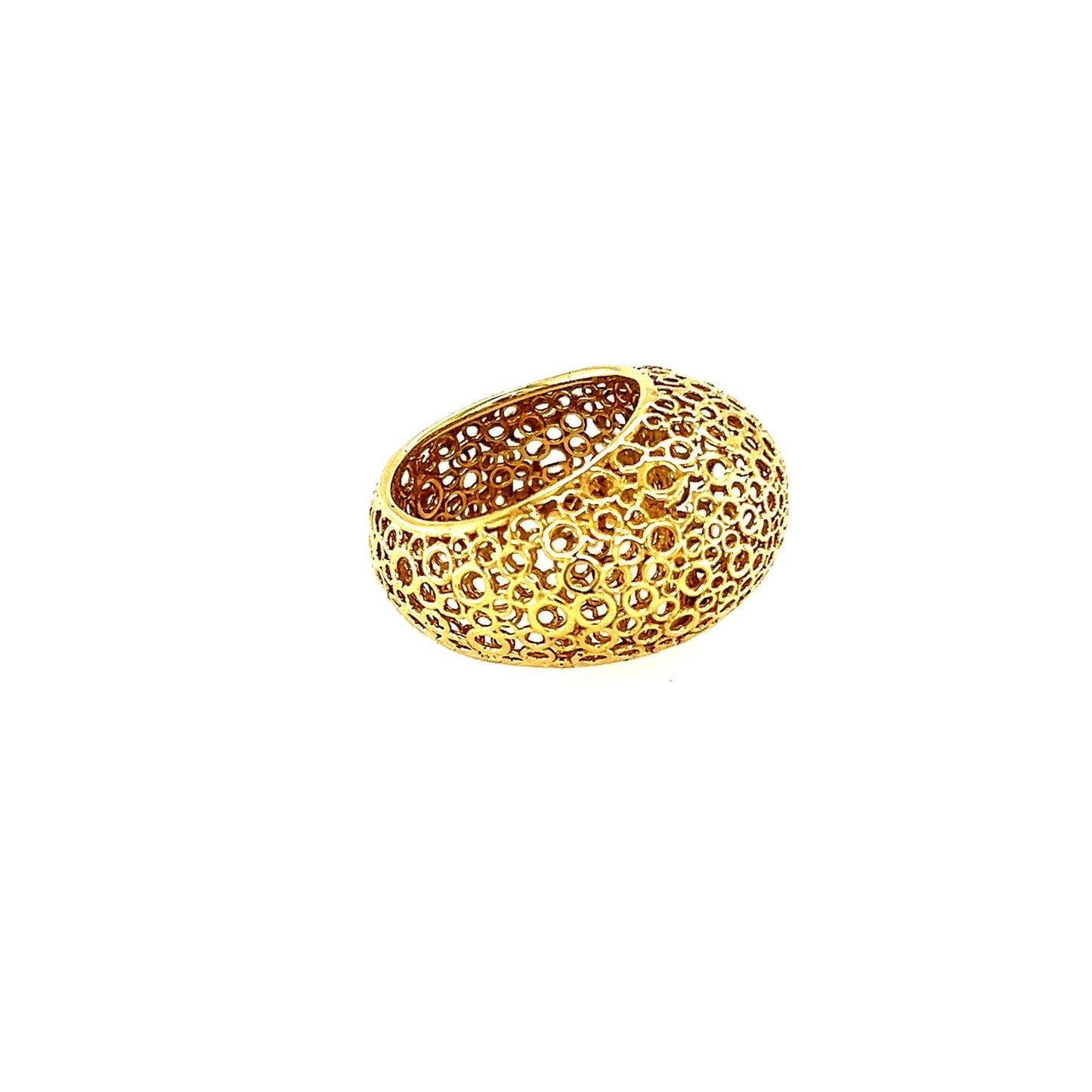 Women's Gold Lattice Openwork Ring