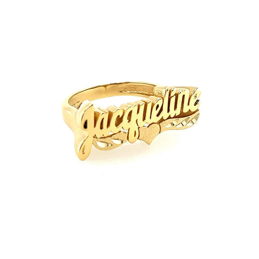 Women's Gold Personalized Ring