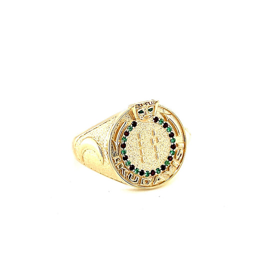 Women's Gold Stone Encrusted Elegua Ring