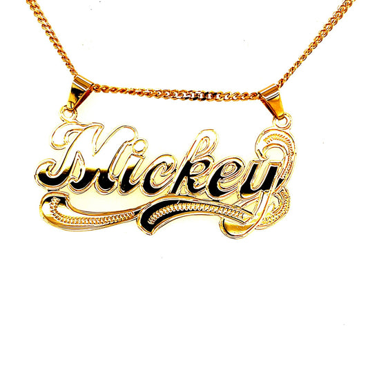 Gold Personalized Name Pendant