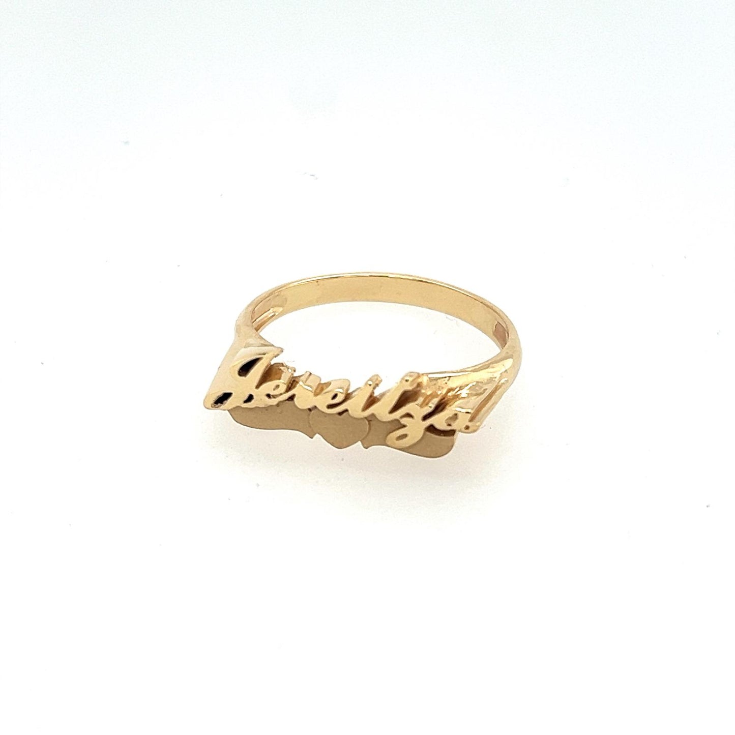 Women's Gold Personalized Ring