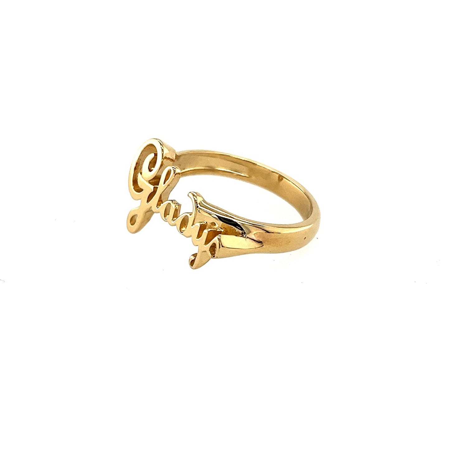 Women's Gold Personalized Ring