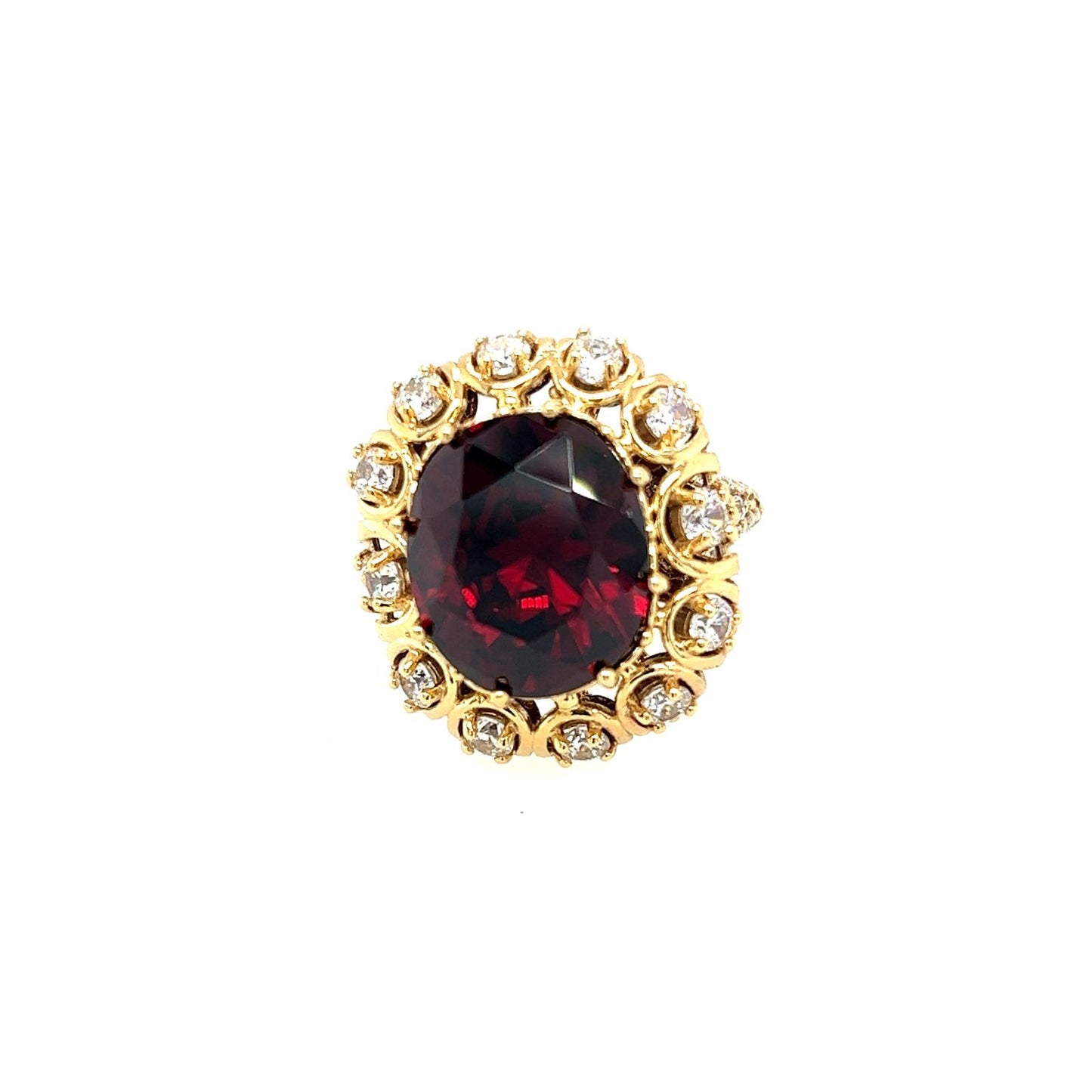 Women's Gold Ruby and Diamond Ring