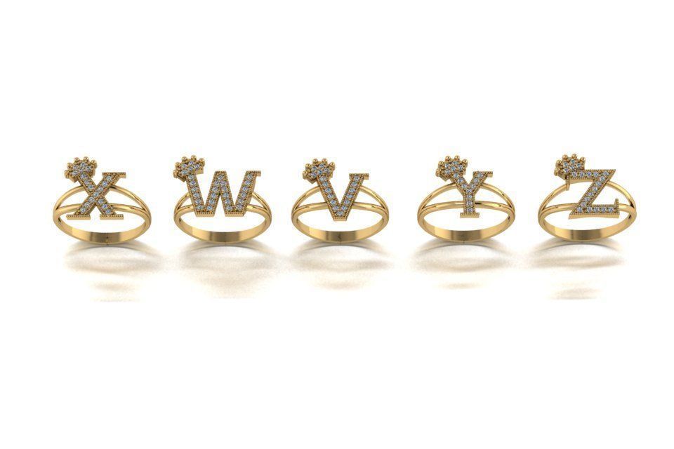 Women's Letters Ring