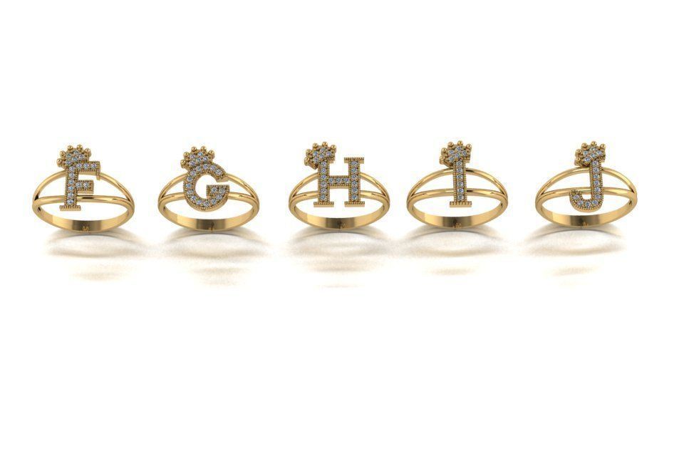 Women's Letters Ring