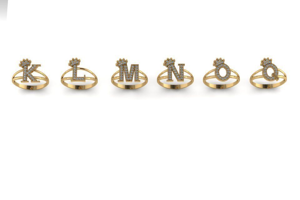 Women's Letters Ring